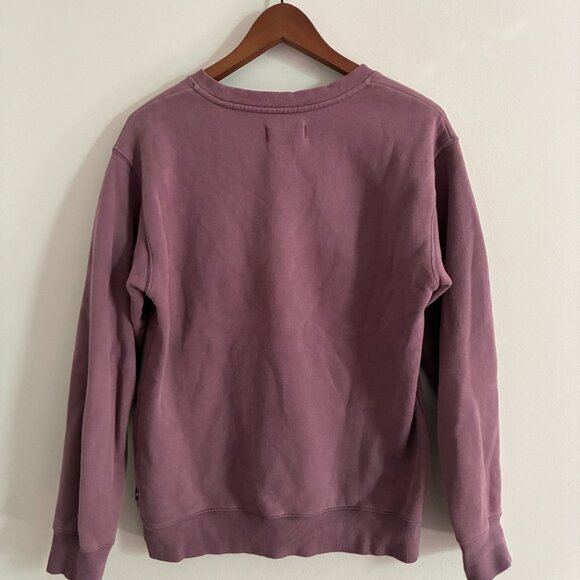 Aritzia TNA "The Perfect Crew" Sweatfleece Purple Sweatshirt Size Small - Picture 3 of 7